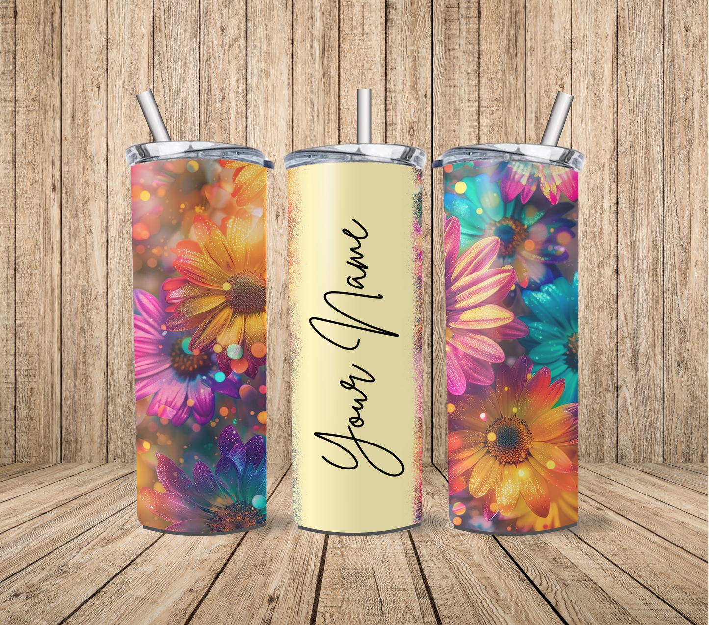 Floral (Personalised) 20oz Tumbler