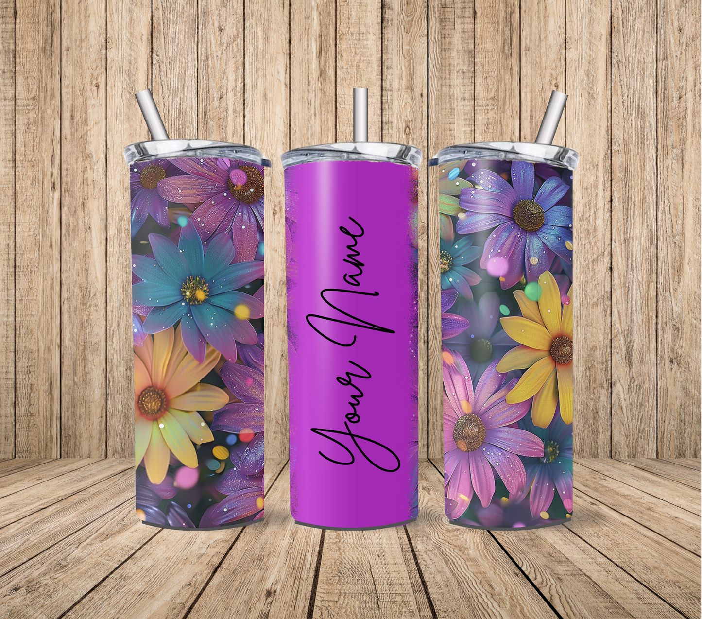 Floral (Personalised) 20oz Tumbler