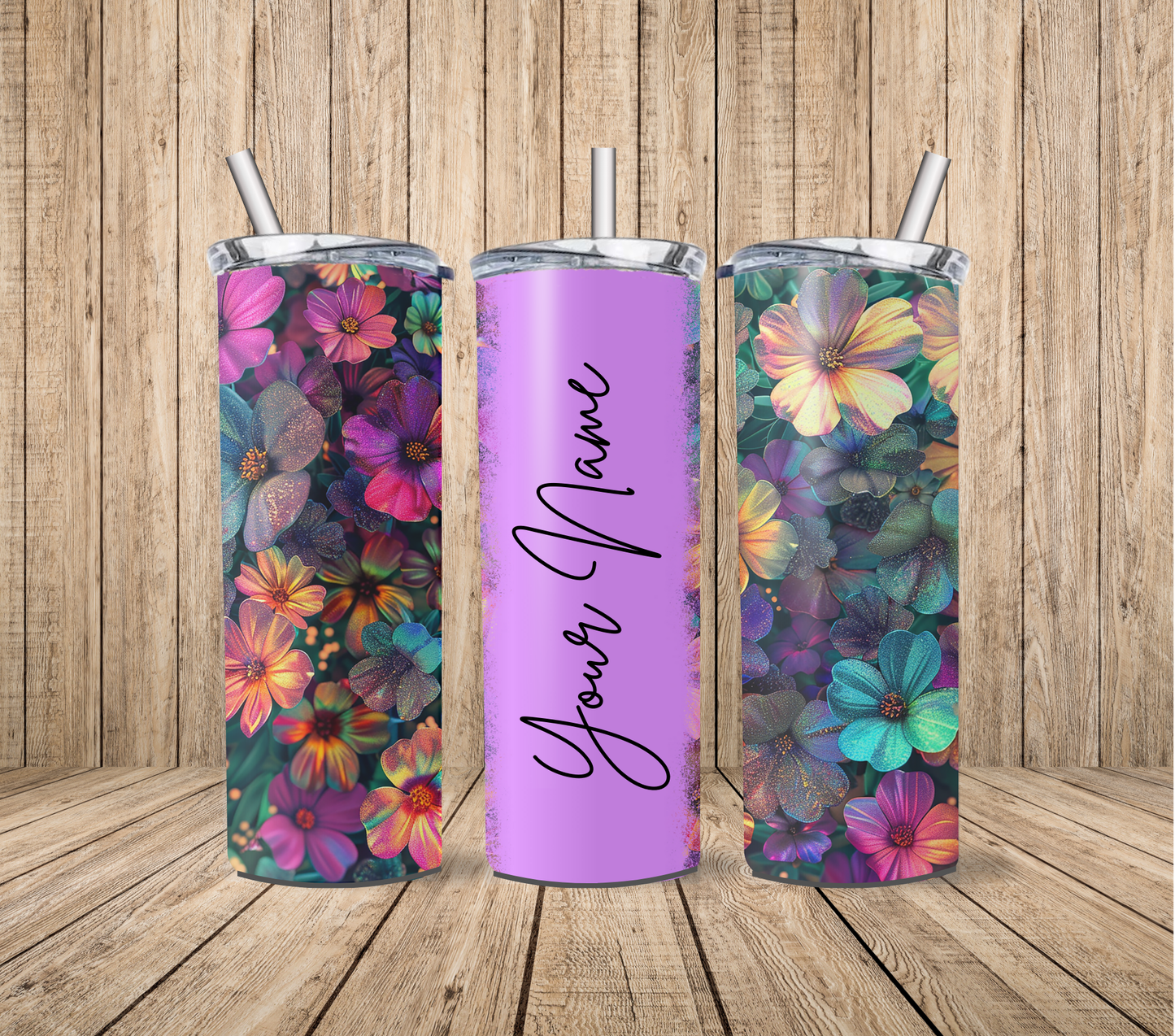 Floral (Personalised) 20oz Tumbler