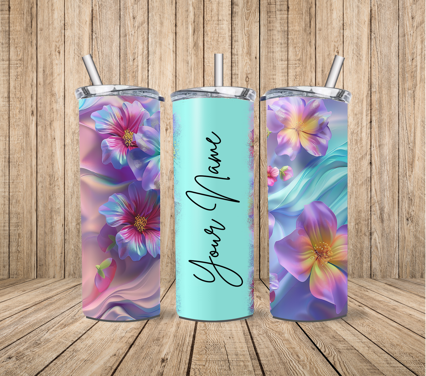 Floral (Personalised) 20oz Tumbler