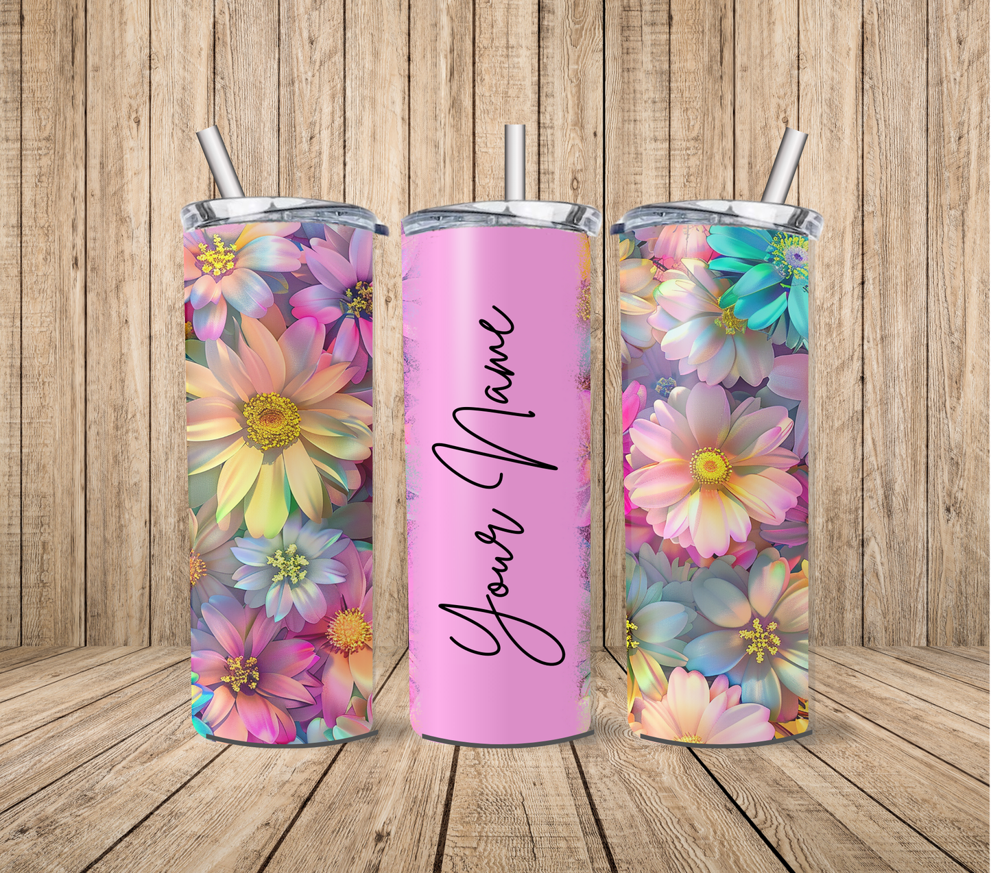 Floral (Personalised) 20oz Tumbler